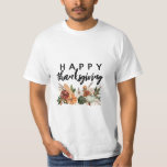 Wasserfarbenkürbis-Ernte glücklich Danksagend T-Shirt<br><div class="desc">Herzlich willkommen zum Erntedankfest mit Aquarell Herbstblumenkürbis im Design.</div>