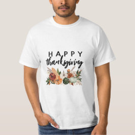 Wasserfarbenkürbis-Ernte glücklich Danksagend T-Shirt