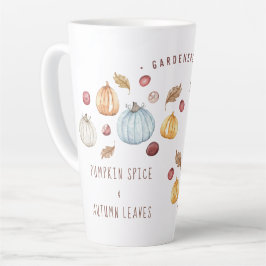 Wasserfarbenkürbis Gewürz Niedliche  Latte-Tasse Milchtasse