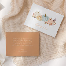 Wasserfarbenkürbis Herbst | Babydusche