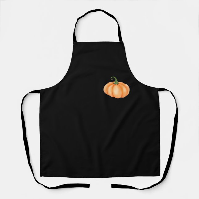 Wasserfarbenkürbis - Herbst- und Halloween-Design  Schürze (Vorderseite)