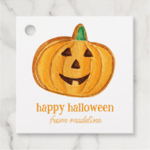 Wasserfarbenkürbis Jack-o-Lantern-Cookie Halloween