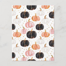 Wasserfarbenkürbis Postkarte