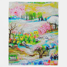 Wasserfarbenlandschaft 2 fleecedecke