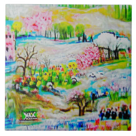 Wasserfarbenlandschaft 2 fliese