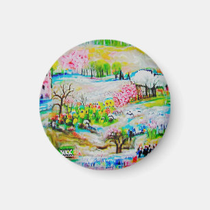 Wasserfarbenlandschaft 2 magnet