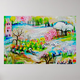 Wasserfarbenlandschaft 2 poster