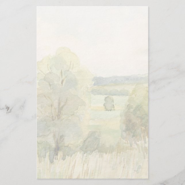 Wasserfarbenlandschaft Briefpapier (Vorderseite)
