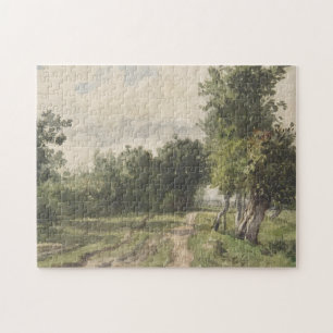 Wasserfarbenlandschaft des Weges - Konstanter Troy