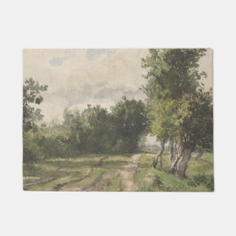 Wasserfarbenlandschaft des Weges - Konstanter Troy Fußmatte