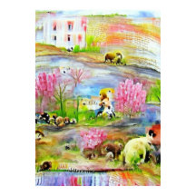 Wasserfarbenlandschaft