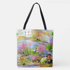 Wasserfarbenlandschaft Tasche