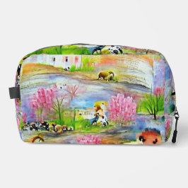 Wasserfarbenlandschaft Waschbeutel