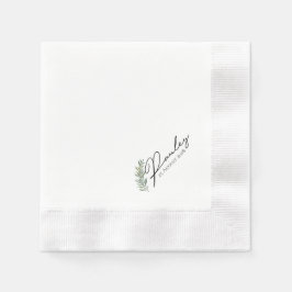 Wasserfarbenleder Hochzeitcocktail Napkins Serviette