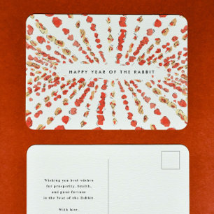 Wasserfarbenleuchten Chinesischer Mondsonntag Feiertagspostkarte