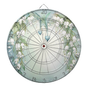 Wasserfarbenlilie des Tals Dartboard Dartscheibe