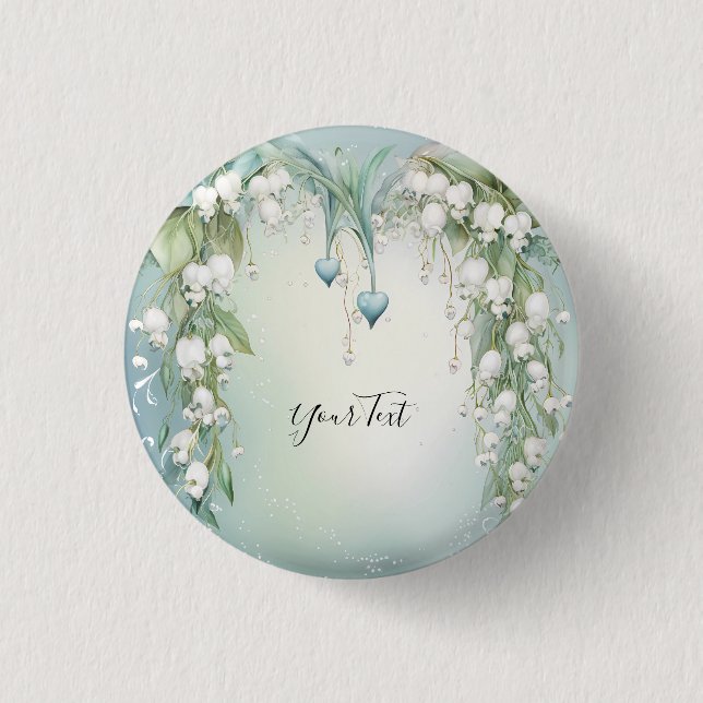 Wasserfarbenlilie des Talsockels Button (Vorderseite)