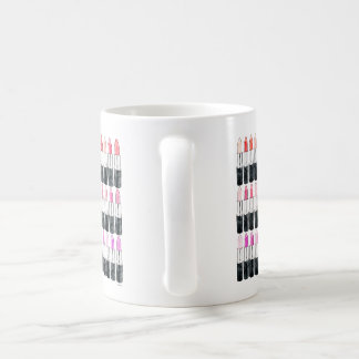 Wasserfarbenlipsticks Kaffeetasse