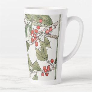 Wasserfarbenmalerei von Stechpalme, Hannah Borger Milchtasse