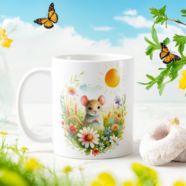 Wasserfarbenmäuse Frühjahr - Kid-Tasse Kaffeetasse (Von Creator hochgeladen)