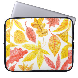 Wasserfarbenmuster aus verschiedenen bunten Herbst Laptopschutzhülle
