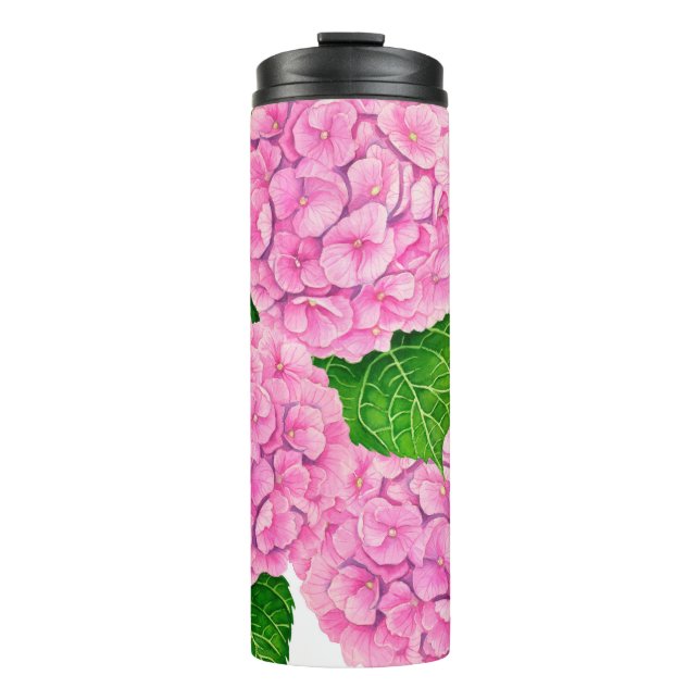 Wasserfarbenmuster Thermosbecher (Vorderseite)