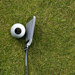 Wasserfarbennamensbuchstabe T blau Bleibe bei Zuha Golfball