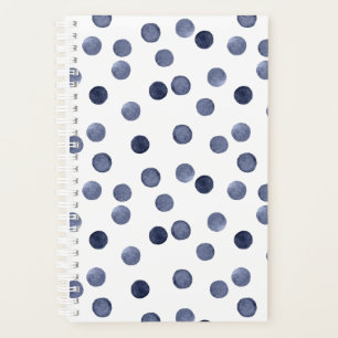 Wasserfarbennavy runcles polka Punkt Hand gezogen, Planer