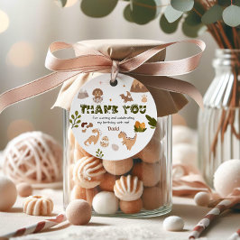 Wasserfarbenneutraler Dinosaurier Vielen Dank Geschenkanhänger