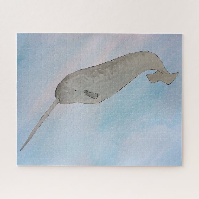 Wasserfarbenozean Narwhal (Horizontal)