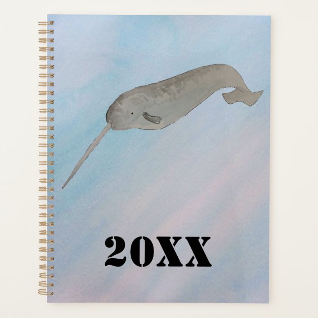 Wasserfarbenozean Narwhal Planer (Vorderseite)