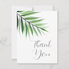 Wasserfarbenpalme Dankeskarte