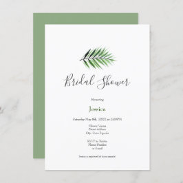 Wasserfarbenpalme Einladung