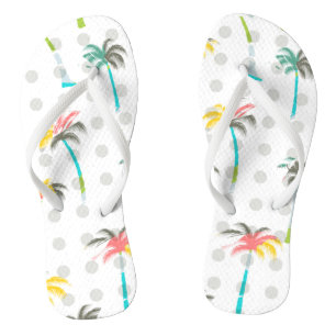 Wasserfarbenpalme Flip Flops