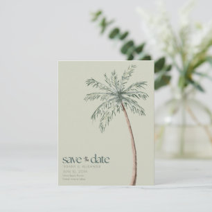 Wasserfarbenpalme Tree Foto Beach Hochzeit Save The Date