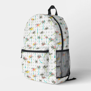 Wasserfarbenpalmen Bedruckter Rucksack