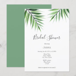 "Wasserfarbenpalmen" Einladung