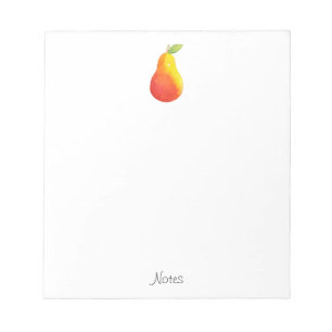 Wasserfarbenpear Notizblock