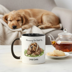 Wasserfarbenpet Cocker Spaniel personalize Tasse