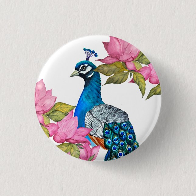 Wasserfarbenpfeife Button (Vorderseite)