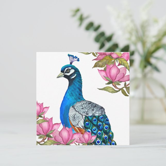 Wasserfarbenpfeife Einladung (Stehend Vorderseite)