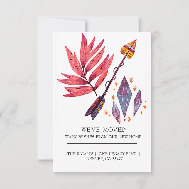 Wasserfarbenpfeil und Diamanten (Vorderseite)