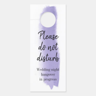 Wasserfarbenpinselschlag in der Farbe Lavendel dar Türanhänger