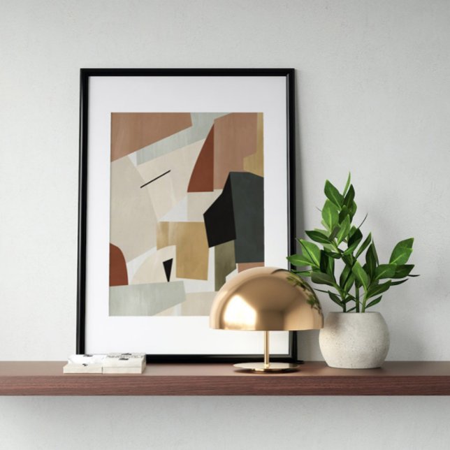 Wasserfarbenposter Abstrakt Geometrische moderne K Poster (Von Creator hochgeladen)