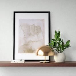 Wasserfarbenposter Abstrakt Geometrische moderne K Poster