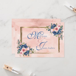 Wasserfarbenprächtige Hochzeit Einladung