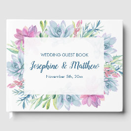 Wasserfarbenprächtige Hochzeit Gästebuch