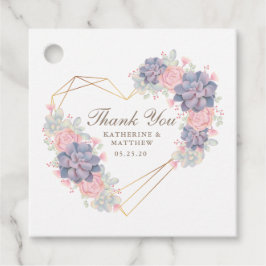 Wasserfarbenprächtige Hochzeit Geschenkanhänger