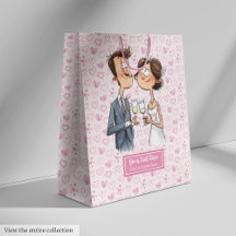 Wasserfarbenprächtige Hochzeitscouchtasche Quirky-