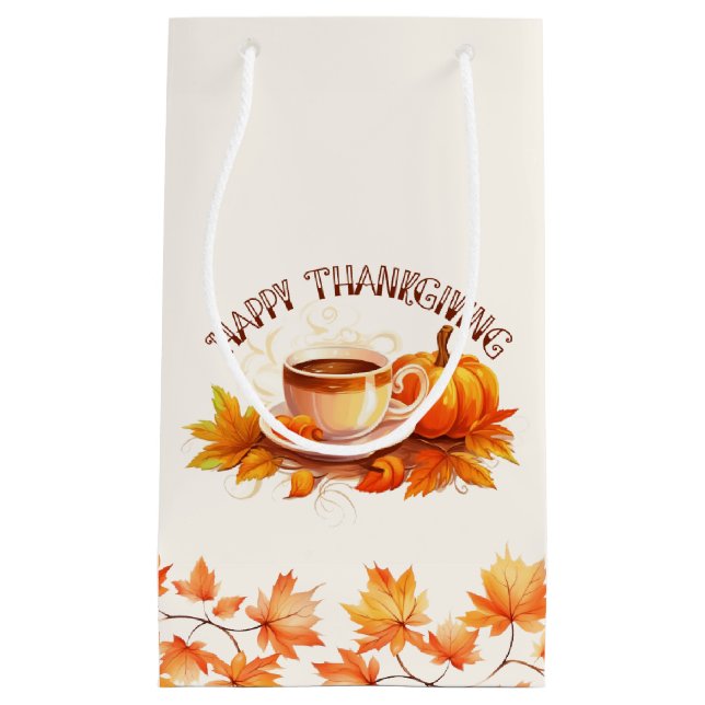 Wasserfarbenpumpen und Kaffee Kleine Geschenktüte (Vorderseite)